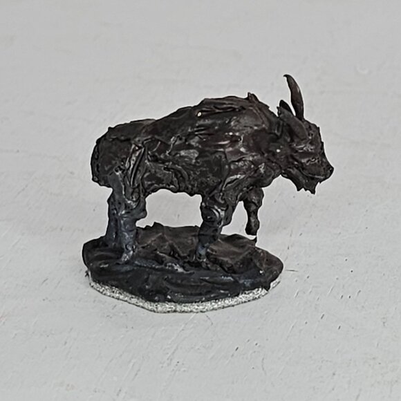 Leigh Aldrich Bronze Mountain Goat Miniature Figurine 1993 Sculpture - Picture 8 of 8